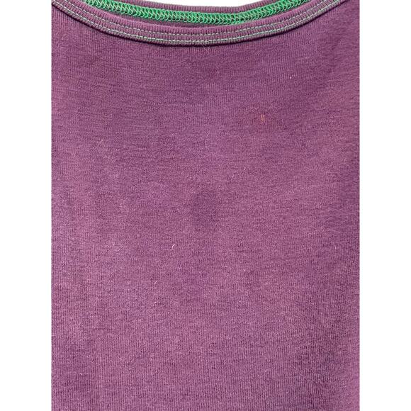 AJ ANDREA JOVINE Women's Purple-Green Scoop-Neck Knit A-Line Knee Dress SZ S - Picture 6 of 10
